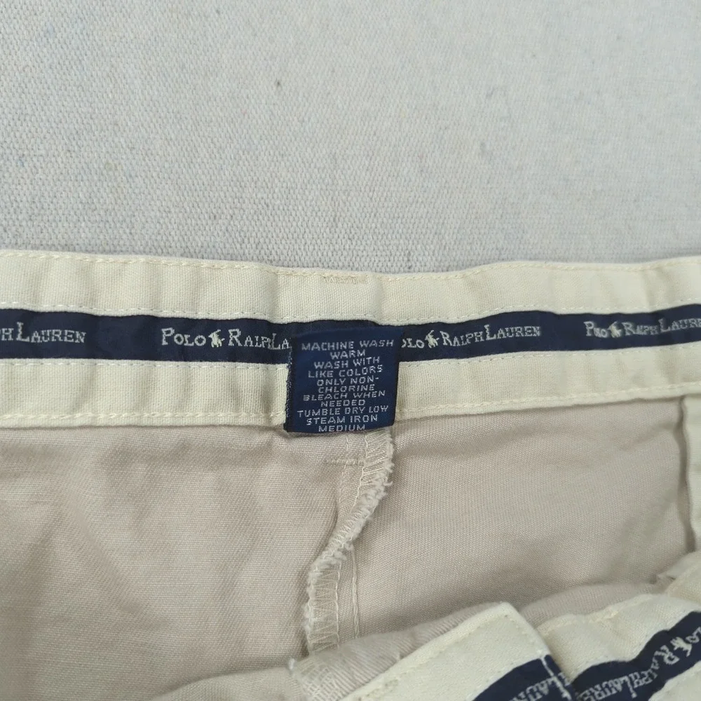 Vintage Polo Ralph Lauren Shorts Mens 38 Khaki‎ Pleated Tyler Preppy Casual